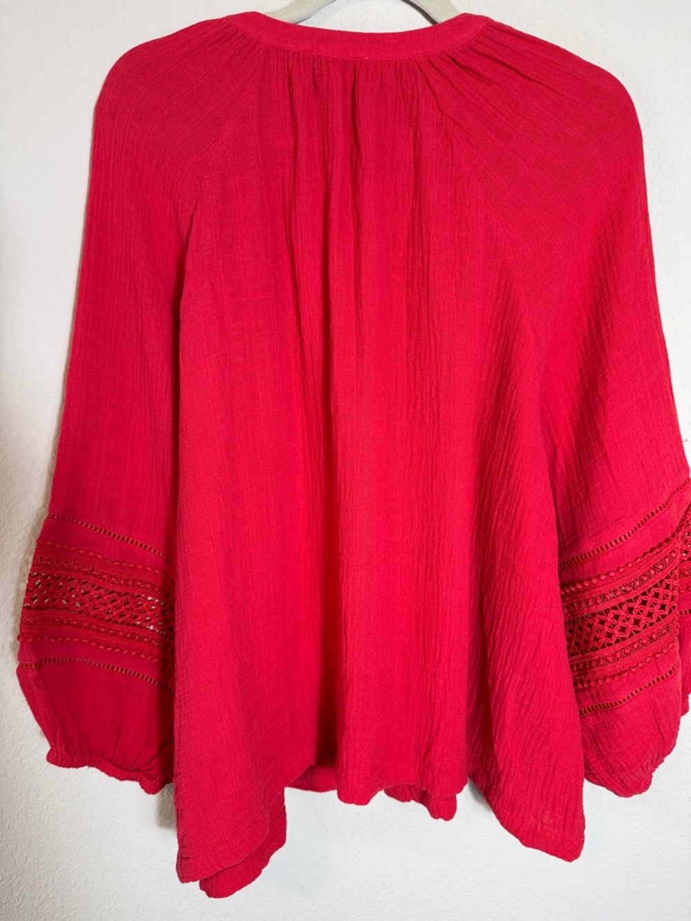 Calypso St. Barth Oversized Gauze Top 2X Boho Resort Blouse - Picture 4 of 8